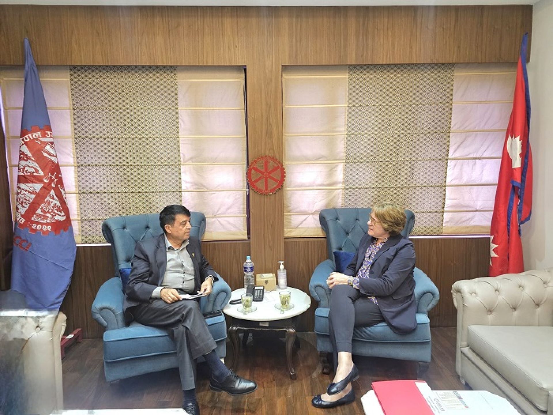 FNCCI President Dhakal meets CEO Rene of Spanish Chamber of Commerce Talks held on proposed Memorandum of Understanding