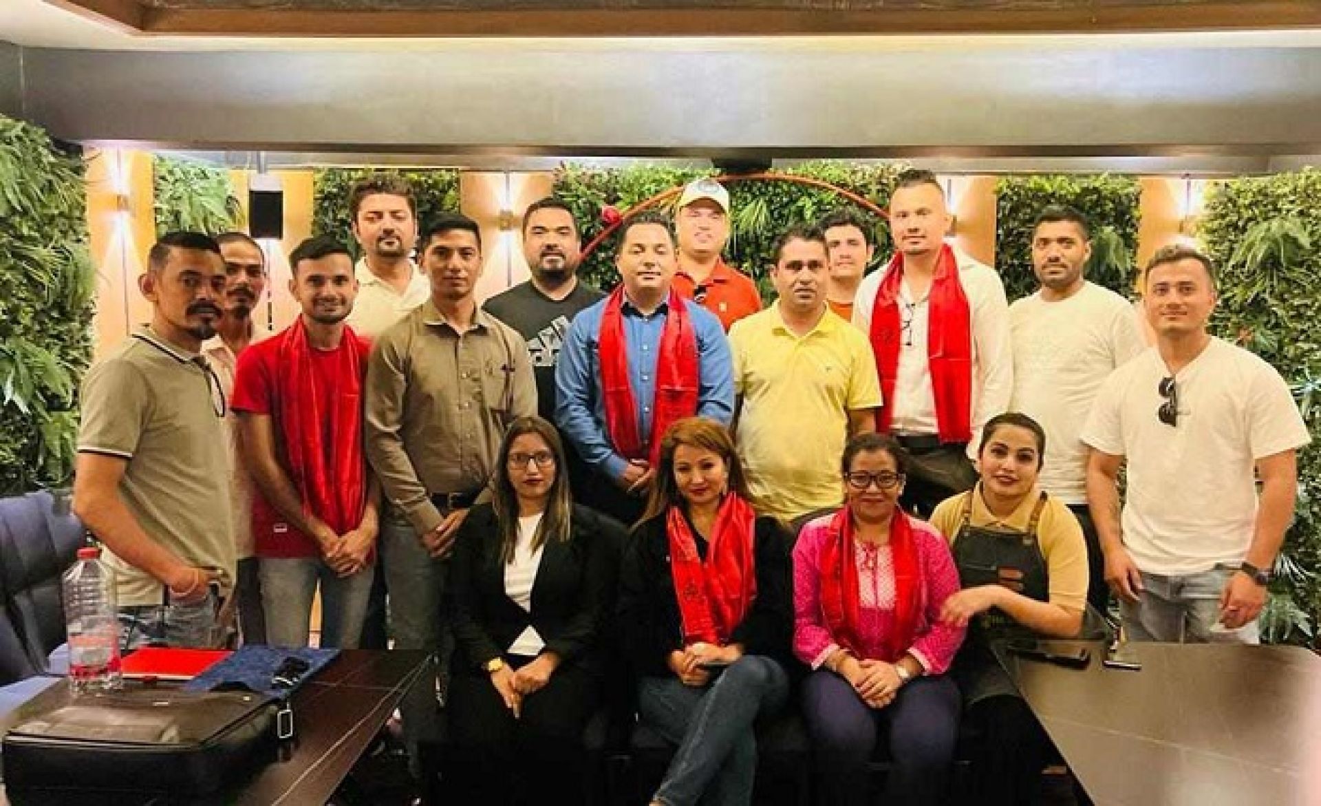 नुवाकोट सेवा समाज युएईद्वारा एनआरएनएमा निर्वाचित भण्डारीसहित एक महिलालाई सम्मान 