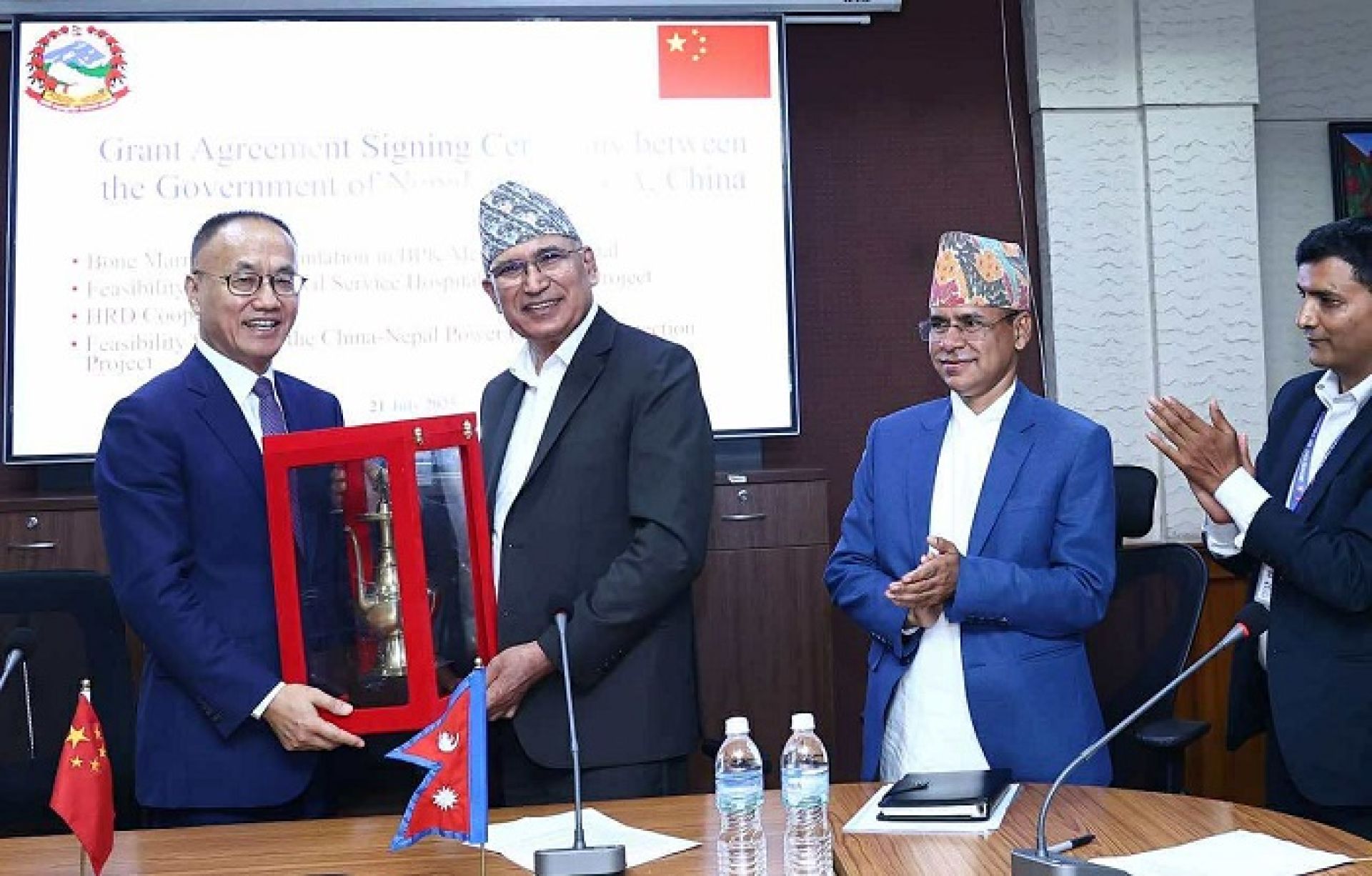 Chinese delegation calls on Minister Paudel, various MoUs signed