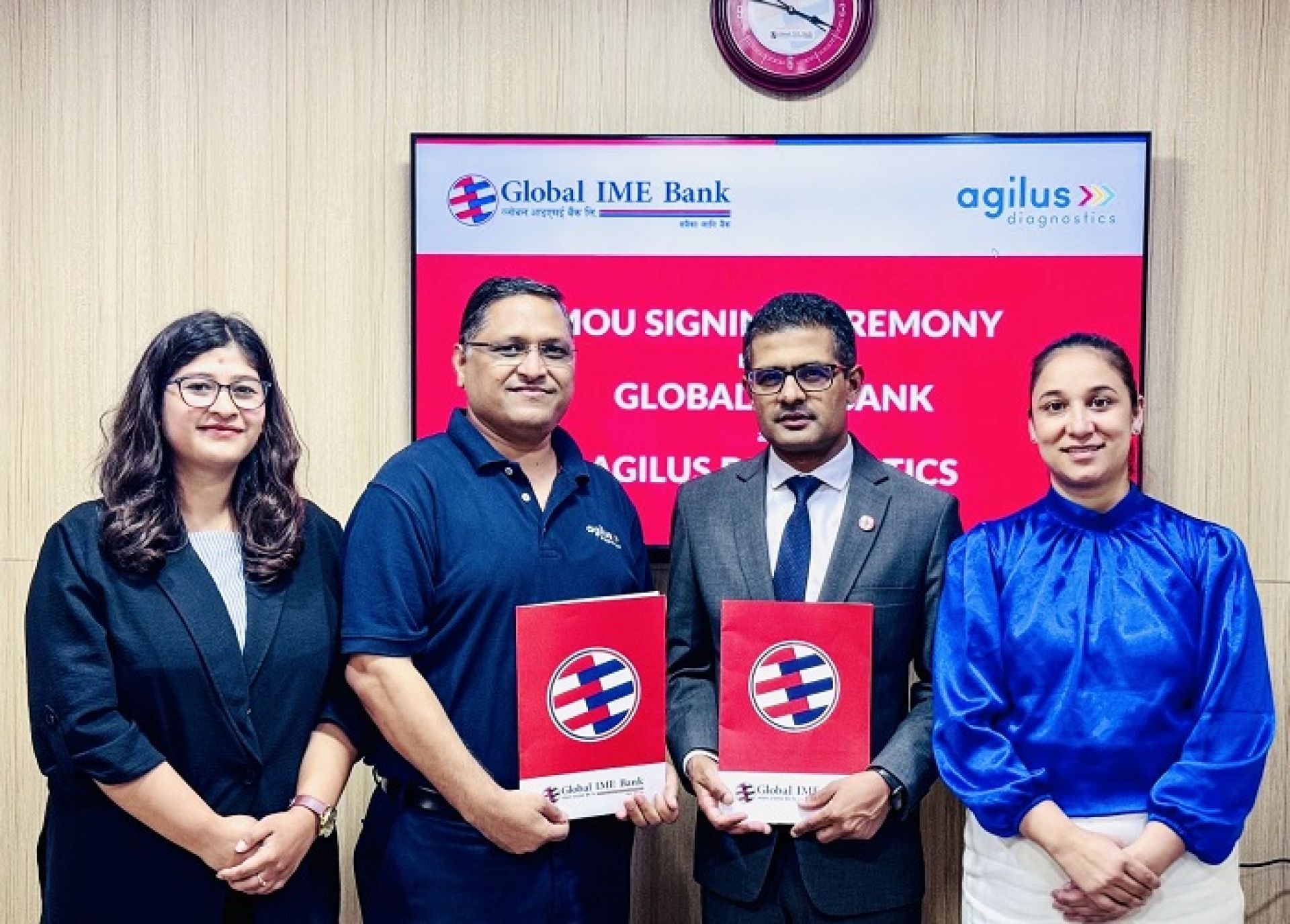 ग्लोबल आइएमई बैंकका ग्राहकलाई एजिलस डायग्नोष्टिकमा १५ प्रतिशत छुट