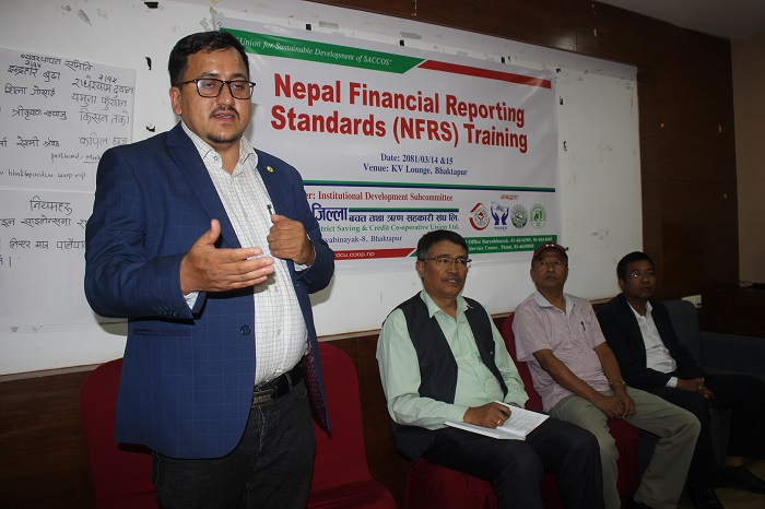 भक्तपुर जिल्ला बचत तथा ऋण सहकारी संघद्वारा एनएफआरएस तालिम सम्पन्न 
