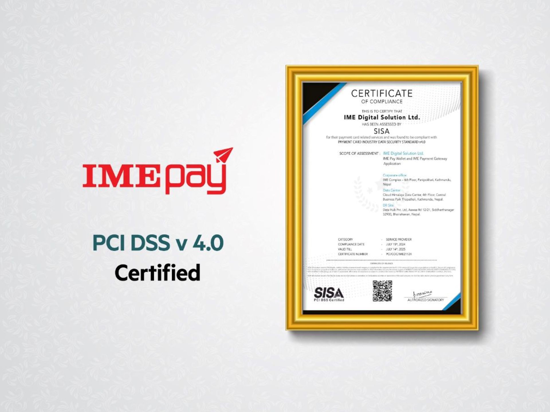 नेपालको सबैभन्दा सुरक्षित तथा भरपर्दो  विद्युतीय भुक्तानी  वालेट ‘आइएमई पे’