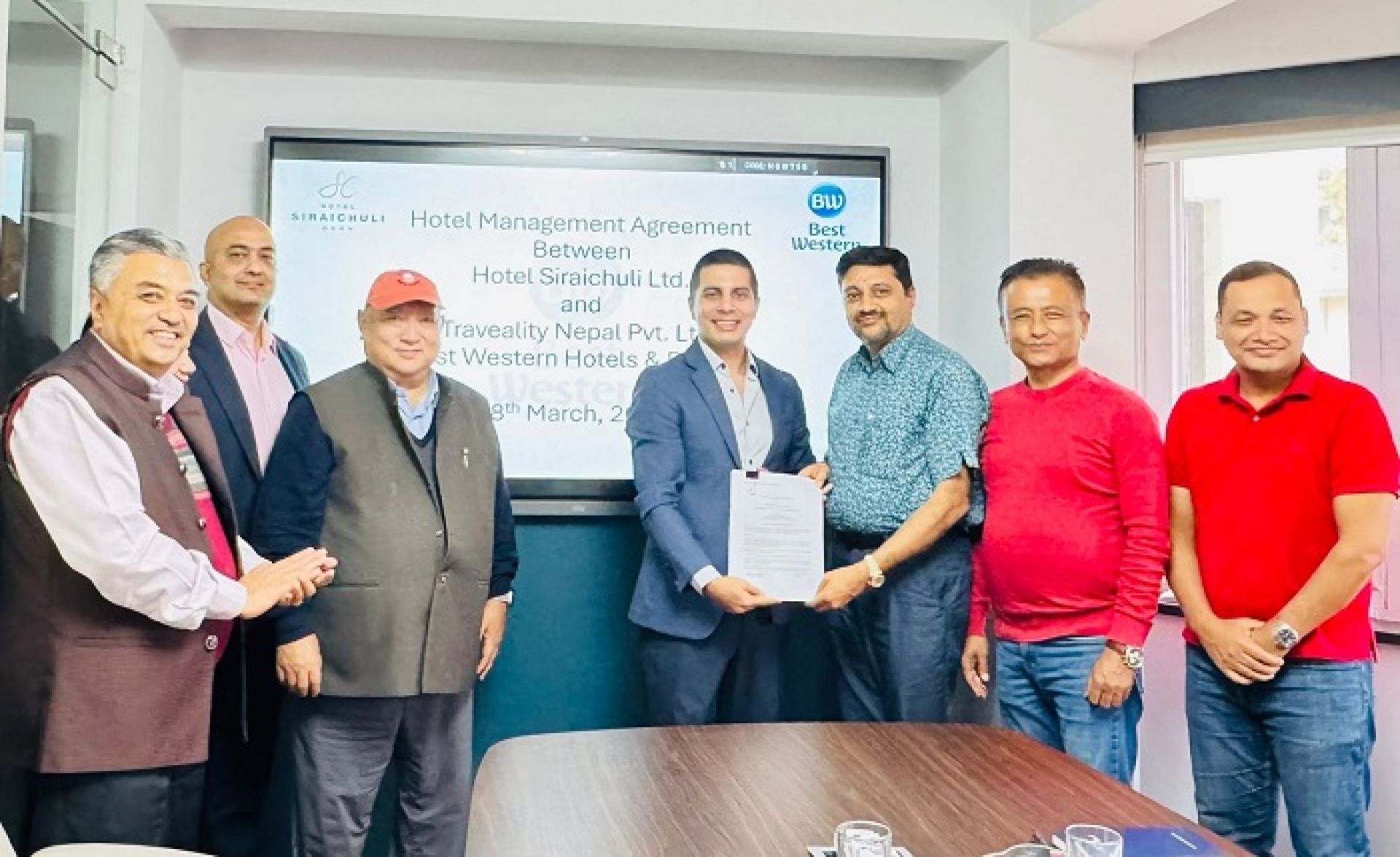 होटल सिराइचुली अब ‘बेस्ट वेष्टर्न’ ब्रान्डमा, विश्वस्तरीय आतिथ्यका लागि व्यवस्थापन सम्झौता