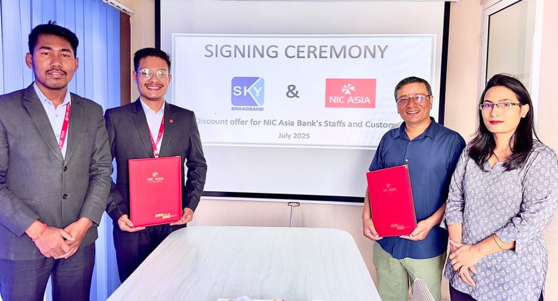 एनआईसी बैंकका ग्राहकलाई स्काइ ब्रोडब्याण्ड इन्टरनेट सेवामा विशेष छुट