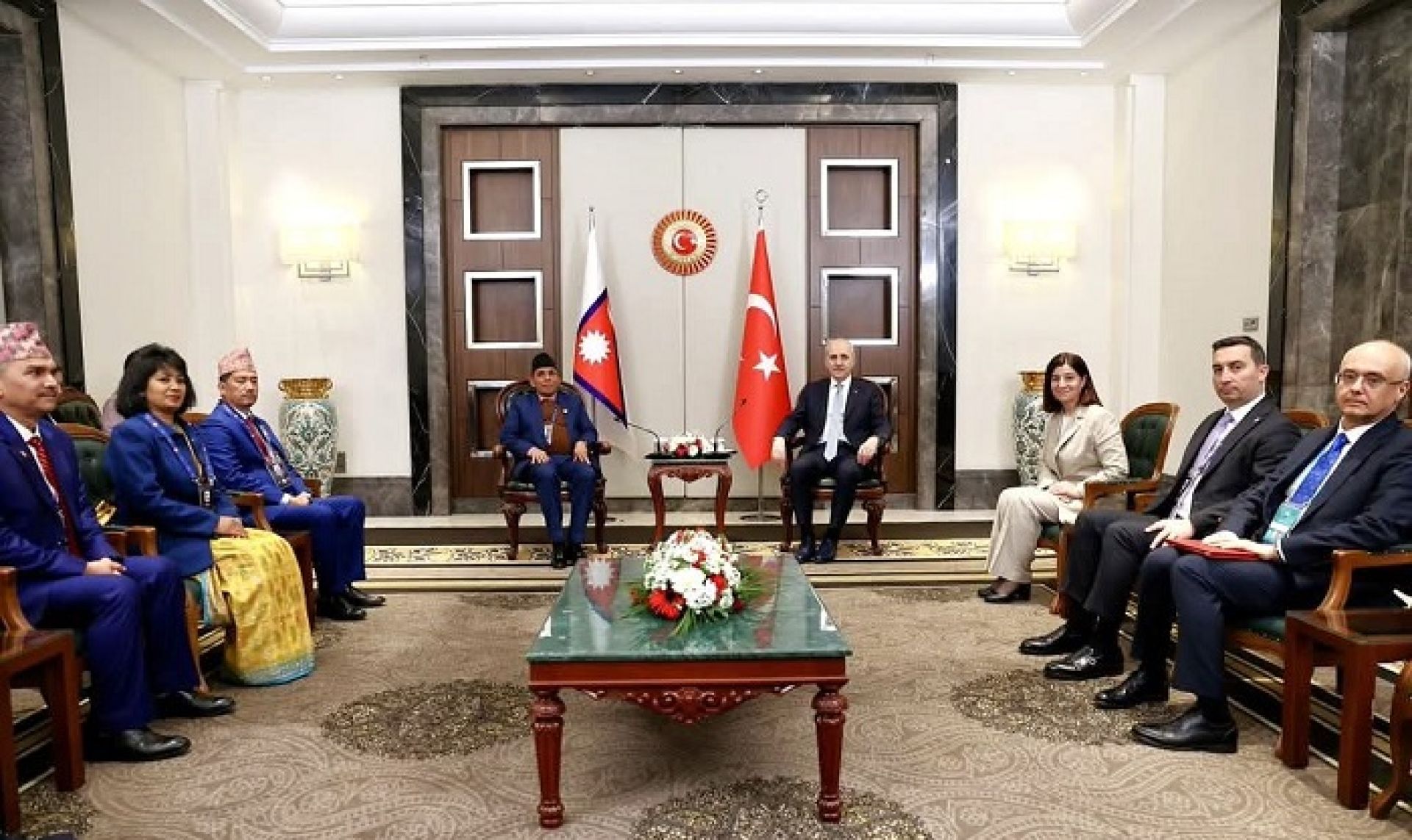 राष्ट्रिय सभा अध्यक्ष दाहाल र टर्किस सभामुखबीच भेट, नेपालमा दूतावास स्थापना गर्न आग्रह